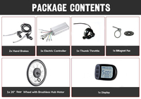 Kit de conversion de moteur direct sans balais pour vélo électrique 48V 1000W 700C 28/29 pouces