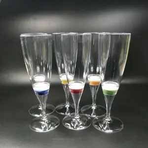 Light up shot Cup LED Wine Champagne Color Changing Glasses Colorful Flashing Plastic cup for bar party supplies