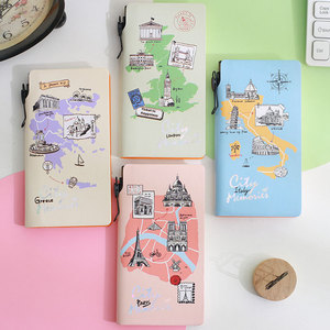 Libreta de Viaje con Bolígrafo Integrado, Mini Libreta de Cuero Suave, Regalo Empresarial, con Bolsillo y Cuaderno de Notas - Product Image 3