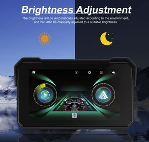 จอภาพไร้สายขนาด 5 นิ้ว รองรับ Carplay และ Android Auto รุ่น IPX8 A4058 กันน้ำ สำหรับมอเตอร์ไซค์และรถยนต์ - Product Image 6