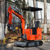 Mini Excavadora de 1.2 Toneladas con Orugas, Motor y Bomba con Certificación EPA Euro5, para Uso Agrícola, 2 Años de Garantía, Máquina Usada