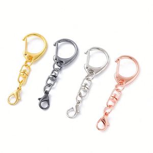En gros, composants de bricolage en alliage de zinc : mousquetons porte-clés, crochets en D et anneaux de jonction pour la fixation de pièces de monnaie - Product Image 1