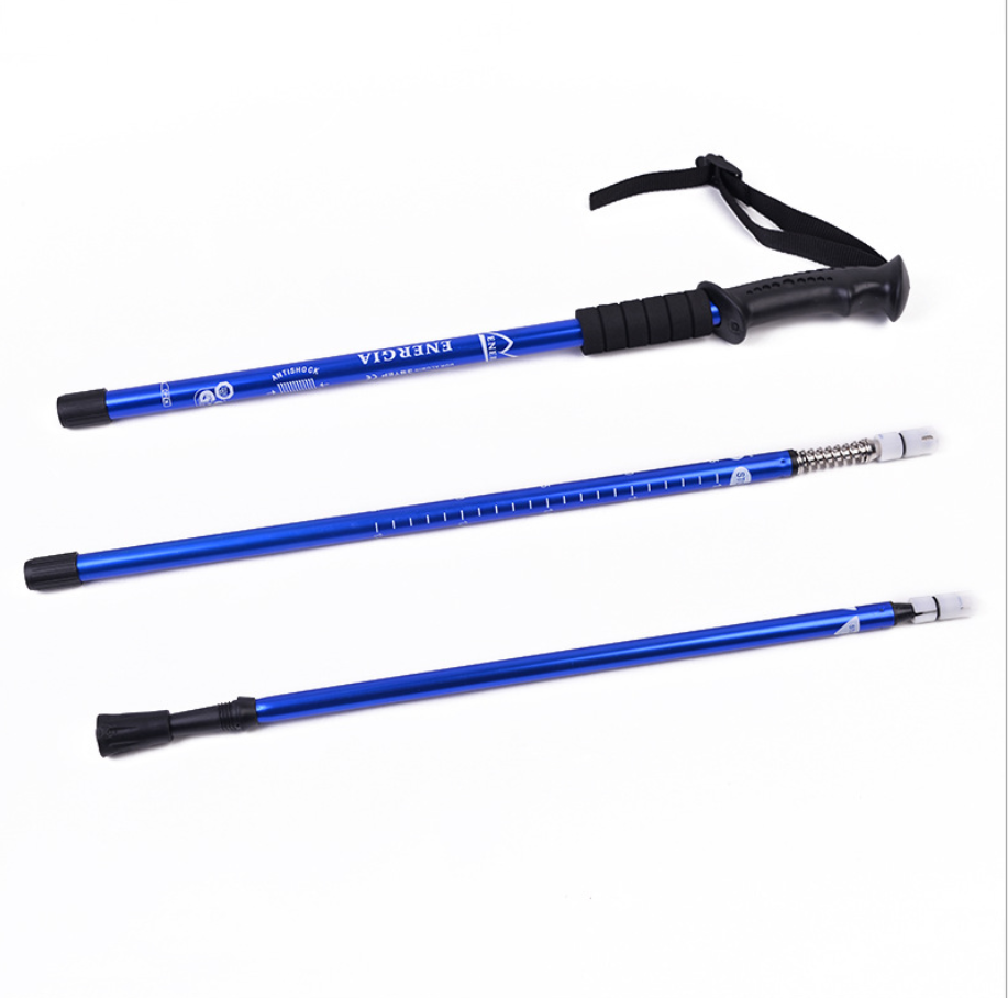 135cm 300g Light Aluminum Anti Shock Hiking Pole Telescopic Summit Trekking Poles