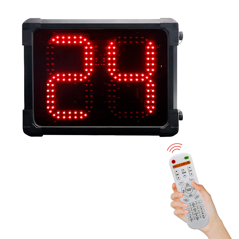 Horloge rouge avec télécommande