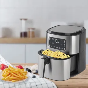 multifunction restaurant touch screen display airfryers electric air fryer 5.5 6.5 liter without oil