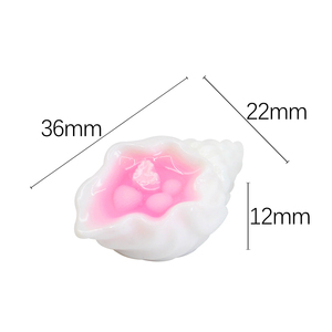 Mini Conchas Marinas de Resina para Manualidades, Adornos de Paisaje y Figuritas - Product Image 6