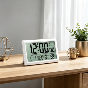 Custom OEM <strong>Large</strong> Digital Radio Controlled <strong>Clock</strong> LCD Display Temp Humidity Alarm Date Week Backlight RCC <strong>Wall</strong> Desk <strong>Clock</strong> - Product Image 3