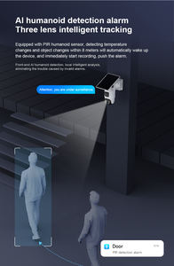 영원히 태양 전원 4G Sim 카드 4MP 360 도 파노라마 뷰 거리 줌 듀얼 렌즈 128G 메모리 카드 - Product Image 6