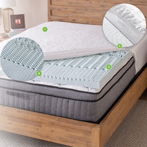 Topper organique 7 zones orthopédique personnalisé <span class=keywords><strong>Surmatelas</strong></span> en mousse à mémoire de forme souple - Product Image 2