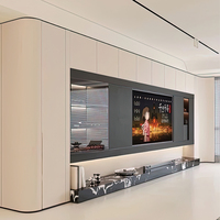 Meubles de villa en bois modernes et luxueux sur mesure, solution complète pour toute la maison avec armoire, meuble TV, solution de rangement et buffet