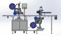 Applicateur d'étiquettes automatique supérieur et inférieur pour bouteilles/emballages – Machine d'étiquetage plate supérieure et inférieure de Chine