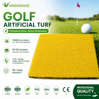 Césped Artificial Ecológico para Golf en Interiores, Césped Sintético de 15 mm, Suave, No Tóxico, Libre de PFAS, Seguro para Niños