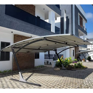 Tettoia <span class=keywords><strong>per</strong></span> <span class=keywords><strong>Auto</strong></span> in Acciaio Zincato con Protezione UV, Tetto Arcuato Impermeabile in PVDF, Tenda Moderna e Semplice <span class=keywords><strong>per</strong></span> Parcheggio <span class=keywords><strong>Auto</strong></span>, Garage Premium, <span class=keywords><strong>Tettoie</strong></span> <span class=keywords><strong>per</strong></span> Esterni - Product Image 4