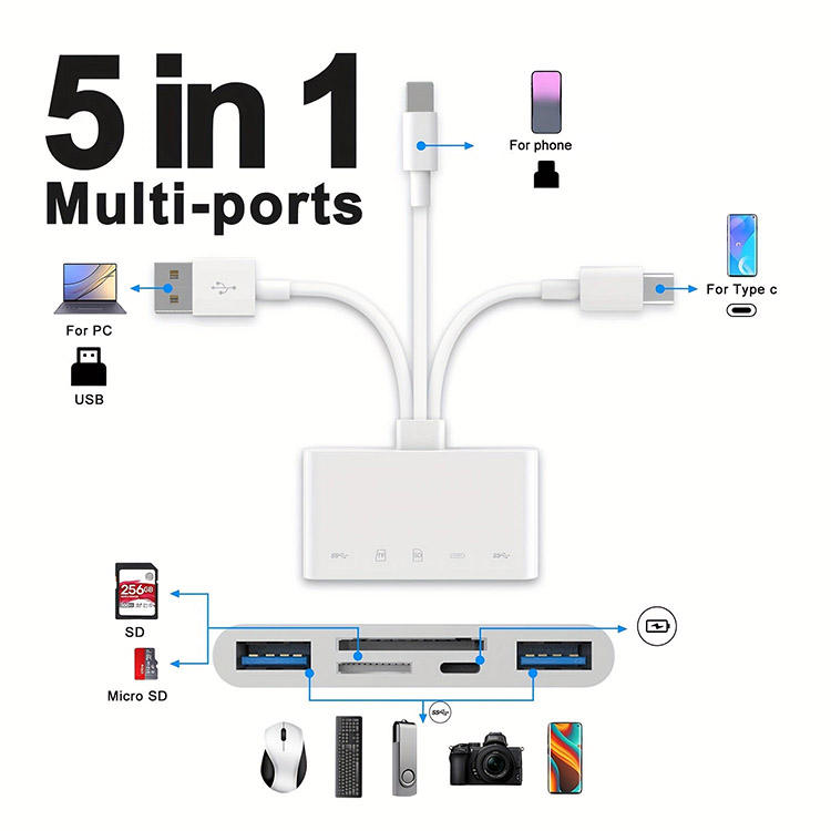 iphone lightning usb otg adapter