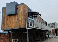 Bureau conteneur à deux étages cabine mobile modulaire petite maison préfabriquée pour hôtel avec salle de bain et cuisine