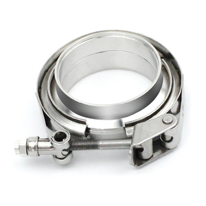 Abrazaderas de Banda para Silenciador de Escape de 2.0 Pulgadas, Abrazadera de Liberación Rápida Tipo V con Bridas Macho y Hembra, Abrazadera de Escape de Acero Inoxidable para Automóvil - Product Image 4