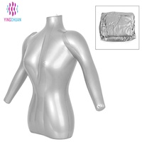 Mannequin gonflable stable, personnalisé, durable, pour affichage en magasin, mannequin gonflable féminin pour le haut du corps, directement de l'usine