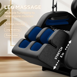 Sillón de Masaje Shiatsu Eléctrico para el Cuidado del Cuerpo - Sillón Reclinable de Cuero Multifuncional de Lujo con Masajeador de Pies y Cobertura Completa del Cuerpo - Product Image 5