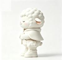 Figurine d'art de collection personnalisée en forme de mouton, statue de dessin animé en PVC et ABS, fabrication OEM en Chine, figurine personnalisée pour la vente en gros de produits de marque