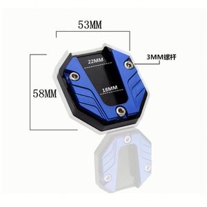 Support latéral antidérapant pour vélo électrique, trépied latéral pour moto, repose-pieds modifié en alliage d'aluminium, base élargie - Product Image 2