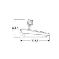 Clavier réseau contrôleur de caméra ptz avec joystick 4D et écran LCD 2.8 pouces modèle de patrouille prédéfini AB scan et fonction poe