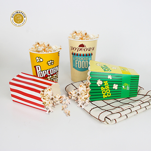 OOLIMA Hộp Bỏng Ngô Giấy Kraft Màu Nâu Tái Chế Hộp Bỏng Ngô Bán Sỉ - Product Image 4