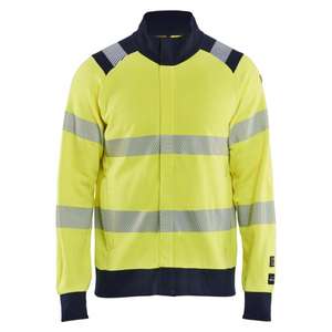 BLAKLADER - 3461176233894XL Sudadera Multinorm con cremallera completa Hi-vis Amarillo/Azul Marino-EAN 7330509911211 ROPA DE TRABAJO DE LA HI-VIS - Product Image 1