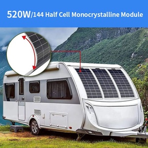 แผงโซลาร์เซลล์แบบยืดหยุ่นรูปทรงตามสั่ง 400w 430 วัตต์ 520w 550w โมโน กันน้ำ สำหรับหลังคารถยนต์ - Product Image 2