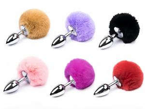 Tavşan kuyruk saç topu Metal popo fiş kadın <span class=keywords><strong>Anal</strong></span> genişleme SM alternatif seks oyuncakları - Product Image 6
