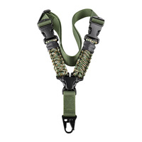 Ceinture tactique multifonctionnelle en paracorde pour la chasse, à réglage rapide de la longueur, à un seul point, en nylon tressé vertical