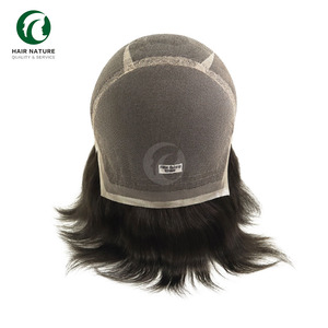 Peluca Completa de Encaje <span class=keywords><strong>Coreano</strong></span> FW64 para <span class=keywords><strong>Hombre</strong></span>, 130% de Densidad, <span class=keywords><strong>Cabello</strong></span> Humano, Prótesis Capilar Masculina, Unidad de Reemplazo Capilar, Toupee - Product Image 2