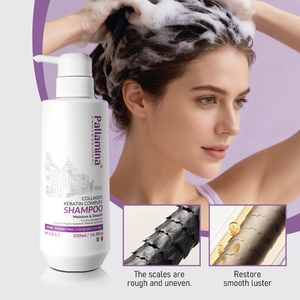 Shampoo à la kératine Pallamina, soin lissant et fortifiant pour les cheveux, marque privée OEM ODM, shampooing professionnel <span class=keywords><strong>sans</strong></span> <span class=keywords><strong>sulfate</strong></span> pour salon - Product Image 5