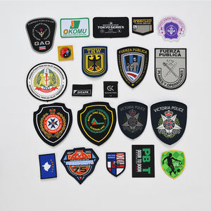 고품질 스타일 원형 하트 꽃 국가 깃발 디자인 다림질 가능 친환경 패브릭 자수 모자 패치 - Product Image 3