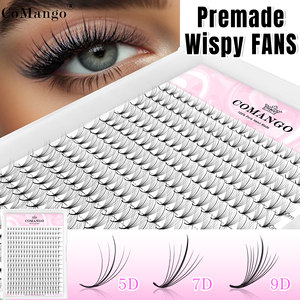 Extensions de cils Ultra Speed Lash en faux vison, base pointue, éventails préfabriqués 5D 7D 9D 0.07mm, bouquets effet wispy, éventails préfabriqués pour extensions de cils - Product Image 1