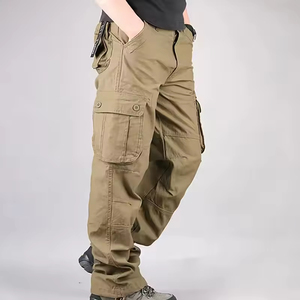 Pantalon <span class=keywords><strong>de</strong></span> jogging élastique cargo pour hommes, multi-poches, pour la <span class=keywords><strong>chasse</strong></span>, la randonnée, usage décontracté, respirant, mi-durable - Product Image 3