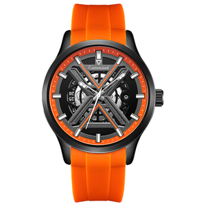 Reloj Tourbillon con movimiento luminoso hueco, reloj mecánico automático para hombre - Product Image 4