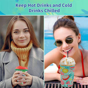 Funda de Neopreno Reutilizable, Portátil e Impermeable para Vasos, Personalizable por Sublimación, Aislante para Café Helado de 22-24 oz, Moderna - Product Image 5