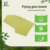 Piège à insectes collant jetable en plastique solide, jaune, pour tableau blanc, piège à colle volante 20-50m 42x24.5cm