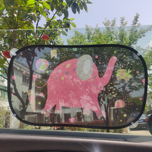 Dễ thương carton Side dù để che nắng cho bé trẻ em của yêu thích phim hoạt hình nylon lưới xe tĩnh bám xe dù để che nắng - Product Image 5