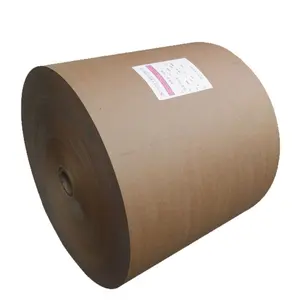 Rollo de papel kraft recubierto de PE para papel Jumbo y papel a prueba de grasa para envolver alimentos