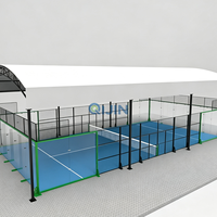 Fabricant de systèmes de toiture pour terrains de padel, installations sportives extérieures sur mesure, structure en acier, solution en verre de sécurité QJIN