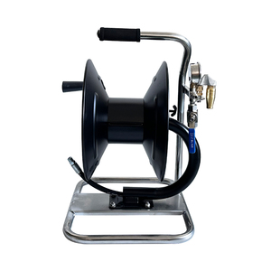 100FT Heavy Duty Industrial Hose Reel 30m <b>Car</b> Wash Manual Pivoting Hose Reel With Sewer Nozzle - Product Image 3