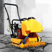 Nouvelle plaque vibrante de 60 kg à essence, moteur Loncin 163cc