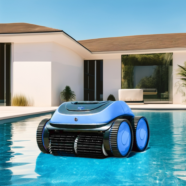 Electric Pool Cleaning Cordless Rechargeable Automatic Pool Vacuum Cleaning Robot Intelligent Wireless Pool Robot Cleaner