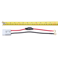 Support de fusible Maxi 8AWG avec câble de raccordement 8B&S, connecteur d'alimentation authentique 50 ampères de type prise à l'ancienne vers bornes annulaires 8 mm