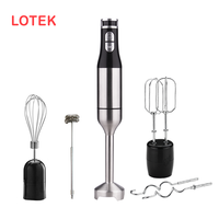 Mélangeur à immersion portable sans BPA avec corps en acier inoxydable électrique à bouton-poussoir portable pour usage domestique