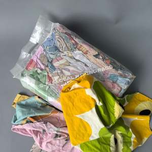 Trapos de Limpieza Ecológicos de Algodón Puro para Uso Industrial Marino, 40-60 cm, 10 kg de Trapos de Lona Mixta para Limpieza - Product Image 1