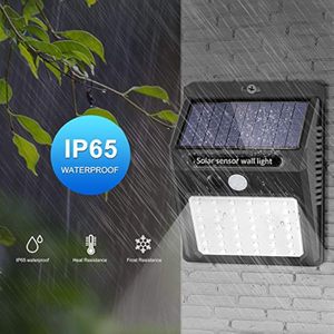 Luces Solares para Exteriores, Luces de Seguridad Solares, Luces con Sensor de Movimiento, Luces Inalámbricas IP65 para Jardín, Valla, Patio, Garaje - Product Image 1
