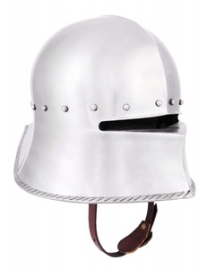 Sallet allemand ca. Casque de Chevalier Médiéval en Acier 1480 AD, Armure du Fin du XVe Siècle, Coiffe Historique, Conception Fonctionnelle, Vente en Gros - Product Image 1