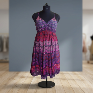 Vestido de Moda para Mujer, Estilo Bohemio Hippie, Étnico, de Algodón y Rayón, con Mandala Indio, para Playa, Verano, Tallas Grandes - Product Image 6